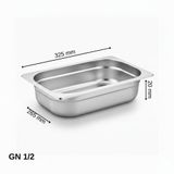 Üret Standart Gastronom Küvet 1/2 20 mm 1.25 lt