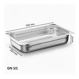 Üret Standart Gastronom Küvet Gn 1/1 20 Mm 2,5 Lt