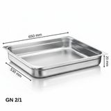Üret Standart Gastronom Küvet Gn 2/1 20 Mm 5 Lt