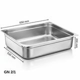 Üret Standart Gastronom Küvet Gn 2/1 200 Mm 57,5 Lt