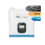 Uretech 3Kva 3Kw 3200Va 3000 W Tam Sinüs Mppt 100A Akıllı Inverter 24Vdc-220Vac Invertör