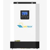 Uretech 3kva 3kw 3500VA 3500 Watt Tam Sinus Mppt 110A Akıllı Inverter 24VDC-220VAC Bataryasız