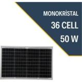 Uretech 50 W Watt Monokristal Güneş Paneli Solar Panel 40 W 45 Watt
