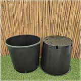 Üretim Saksısı 1 Adet 18,5 Lt 30X30 cm Plastik Saksı Siyah Üretim Saksı Bitki Saksısı