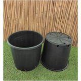 Üretim Saksısı 5 Adet 11,5 Lt 24X24 cm Plastik Saksı Siyah Üretim Saksı Bitki Saksısı