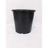 Üretim Saksısı 5 Adet 20X25 cm 6,4 Lt Plastik Saksı Siyah Üretim Saksı Bitki Saksısı