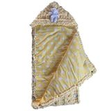 Uretti - Gül 5142 0674 El Örgüsü Puffy İplik Kundak Bebek Battaniyesi / 0-2 Yaş