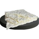 Uretti - Gül 5142 3096 El Örgüsü Baklava Desenli Puffy Iplik Bebek Battaniyesi - Beyaz - 0 - 2 Yaş