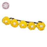 Uretti - Hülya 6683 4991 El Yapımı Polimer Kil Küçük Sarı Papatya Çiçeği Tasarımlı Saç Tokası / 6 Cm