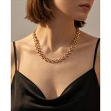 Uretti - Nerman 4053 8846 Kalp Zincir Midi Boy Altın Rengi Gold Kolye
