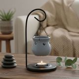 Uretti - Okay 5711 7446 Metal Standlı Zincirli Kazan Model Seramik Buhurdanlık