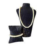 Uretti - Özlem 9422 7559 El Yapımı Cam İnci Kolye ve Bileklik Set