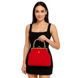 Uretti - Öznur 7392 7172 El Örgüsü Makrome İp Ahşap Saplı Abiye El Çantası / 29 cm x 22 cm