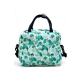 Uretti - Petek 7523 6776 Yaprak Baskılı Termal Yemek Taşıma Çantası / 26 Cm x 22 Cm - 4.5 Litre
