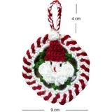 Uretti - Sibel 2453 3412 El Yapımı Noel Baba Figürlü Örgü Yılbaşı Süsü