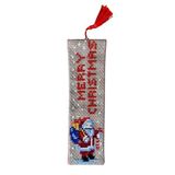 Uretti - Sibel 2453 5280 El Yapımı Kanaviçe İşlemeli Noel Baba Temalı Kitap Ayracı