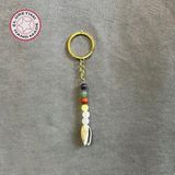 Uretti - Tuğba 6667 7638 El Yapımı Doğal Taş Çakra Anahtarlık / 13 Cm