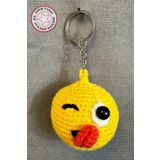 Uretti - Tuğba 9352 0689 El Yapımı Örgü Dil Çıkaran Emoji Model Anahtarlık