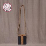 Uretti - Volkan 4975 6774 El Yapımı Kağıt Ip Omuz Çantası - Boy: 20cm En: 17cm - Kahverengi