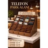 URFA LAZER Ahşap Emanet Telefon Park Standı 60 Bölmeli Düzenleyici Etüt Merkezi Kafe vb. Telefon Toplama Kutusu