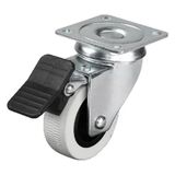 Urfakent 334 - 50X20 mm Çift Bilyalı Tablalı Frenli Teker 4 Adet