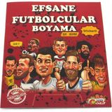 urfakent bilişim ve medya danışmanlık Efsane Futbolcular Çıkartmalı Maskeli Boyama Kitabı