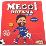 urfakent bilişim ve medya danışmanlık Messi Çıkartmalı Maskeli Boyama Kitabı