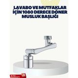 Urfakent Çok Yönlü Dönebilen Musluk Başlığı 2 Fonksiyonlu Su Akışı