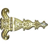 Urfakent Dekoratif, Sac Tek Kuyruklu Menteşe - 69X102 Mm, Büyük, Sarı, 100 Adet