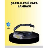 Urfakent Kafa Lambası LED Fener Pratik Taşınabilir Ayarlanabilir USB Şarjlı