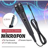 Urfakent Karaoke Mikrofon Kablolu Mikrofon 6.5 mm Karaoke Mikrofonu