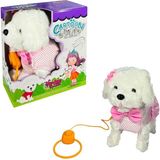 Urfakent PFT-B025 Peluş Tasmalı Yürüyen Köpek Pembe -Vrd
