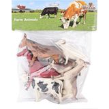 Urfakent SH-9001-VARDEM Poşetli 6pcs 8 Inch Çiftlik Hayvan ve Dinozor Set