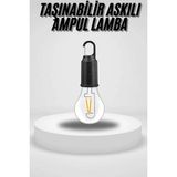 Urfakent Taşınabilir Askılı Ampul Kamp Lambası Askılı Type-C Şarjlı Bahçe Lambası