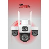 Urfakent -X114 4X3MP Dört Lensli Wifi Ptz Kamera - Renkli