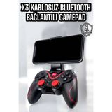Urfakent X3 Gamepad Oyun Kolu Bluetooth Bağlantılı Gamestick Android Uyumlu