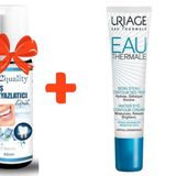 Uriage Eau Thermale Water Eye Contour Cream 15 ml Göz Bakım Kremi+E2'quality Diş Beyazlatıcı Köpük