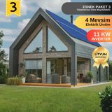 Urlasolar Konfor Paket 11Kw Tam Sinüs Akıllı İnverter Kapasite Artırılabilir Güneş Enerji Paketi