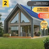 Urlasolar Plus Paket 6.2Kw Tam Sinüs Akıllı İnverter Kapasite Artırılabilir Güneş Enerji Paketi