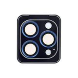 URR Apple iPhone 13 Pro Max ile Uyumlu Titanium Alloy AR Kamera Lens Koruyucu, Mavi