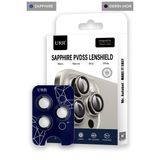 URR iPhone 14 Pro Max Sapphire PVDSS Kamera Lens Koruyucu - Derin Mor