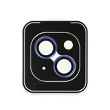 URR iPhone 14 Titanium Alloy Kamera Lens Koruyucu Mavi
