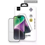 URR iPhone 15 Pro Max Matte Antiglare Cam Ekran Koruyucu - Siyah