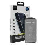 URR iPhone 16 Diamonlike Corning Glass 3X Shatterproof Sapphire Cam Ekran Koruyucu - Siyah