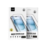 URR iPhone ile Uyumlu 16E 2.5D Mat Antidust HD Cam Ekran Koruyucu - Siyah