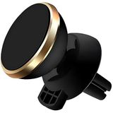 URUCHI Araç Telefon Tutacağı Güçlü Mıknatıs / 360° Dönme/Metal Gövde, Manyetik Cep Telefonu Tutacağı, Tüm Telefonlar için Gösterge Panelinde Yapıştırma, 6 Mıknatıslı Son Teknoloji, Gold