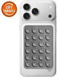 URUCHI Çift Taraflı Silikon Vantuzlu Telefon Tutucu, Ahtapot Vakumlu Tasarım, Telefon Arkası Kılıf Tutucu, Araç ve Masa Üstü Kullanım, Tüm Cep Telefonu Modellerine Uygun, Açık Gri, Çift Taraflı