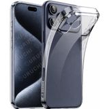 URUCHI Crystal Şeffaf Kılıf iPhone 13 Mini, [Sararma Önleyici] [Kamera Koruma] [Askeri Sınıf Düşme Testi] Şeffaf Şok Geçirmez Koruyucu Yumuşak Silikon İnce Kapak