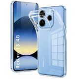 URUCHI Crystal Şeffaf Kılıf Redmi 13 4G için, [Sararma Önleyici] [Kamera Koruma] [Askeri Sınıf Düşme Testi] Şeffaf Şok Geçirmez Koruyucu Yumuşak Silikon İnce Kapak