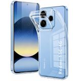 URUCHI Crystal Şeffaf Kılıf Redmi 13C 4G için, [Sararma Önleyici] [Kamera Koruma] [Askeri Sınıf Düşme Testi] Şeffaf Şok Geçirmez Koruyucu Yumuşak Silikon İnce Kapak